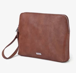 Vanchi Everything Pouch Tan CLEARANCE