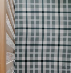 Snuggly Jacks Fitted Cot Sheet Cyprus Plaid