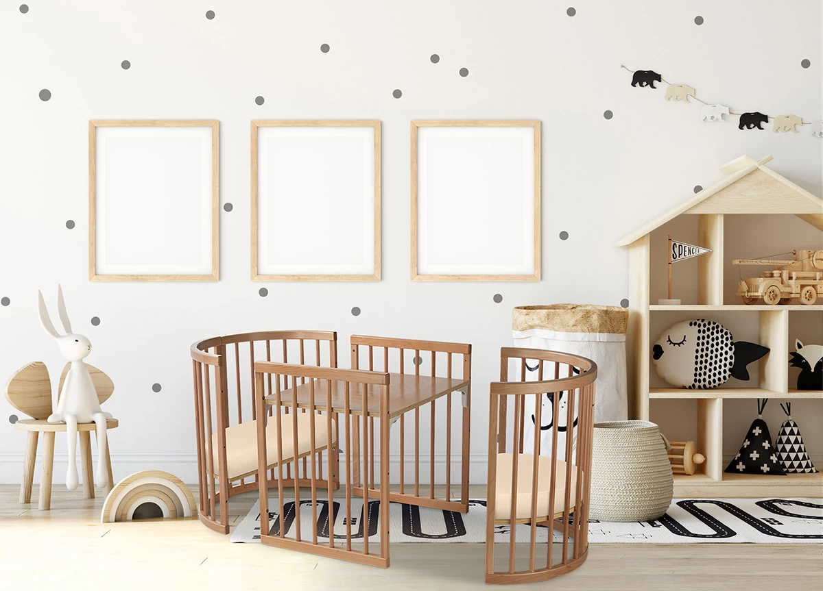 Lolli Furniture Sprout 4 In 1 Cot + Mattress Set - Image 14